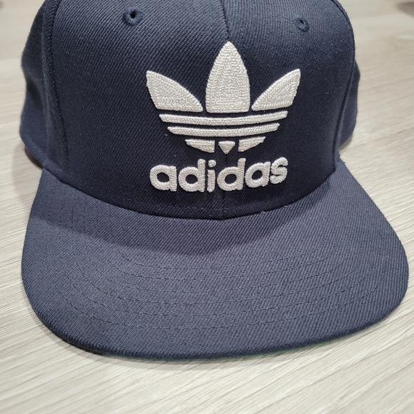 Adidas Men's Snapback Blue Hat - Picture 2 of 5